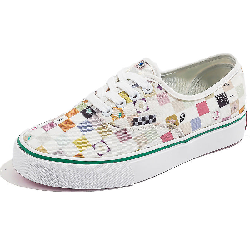 Women's Korean Style Street Shot Half Slip-on Canvas Shoes Newgew