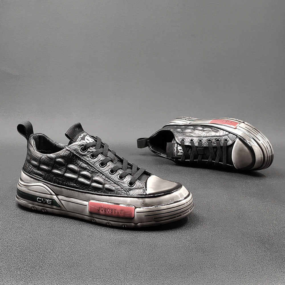 Men Fashion Leather Flat Casual Shoes Newgew Shoes