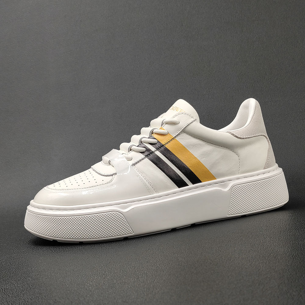 Men Casual Fashion Leather Flat Shoes Newgew Shoes