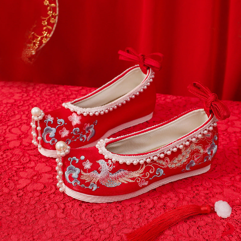 Women's The Han Clothing Wedding Ancient Style Canvas Shoes Newgew