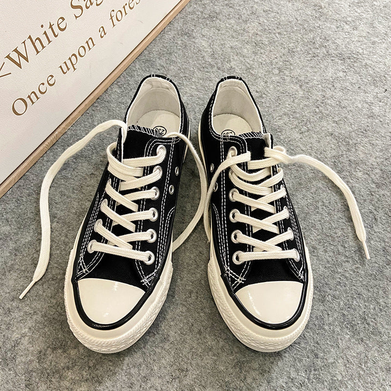 Elegant Fairy Pink Female Korean Board Canvas Shoes Newgew