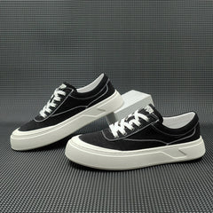 Men Fashion Breathable Canvas Flat Casual Shoes Newgew Shoes