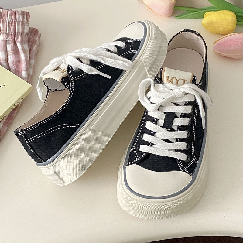 Cute Summer Round Toe Board Easy Canvas Shoes Newgew