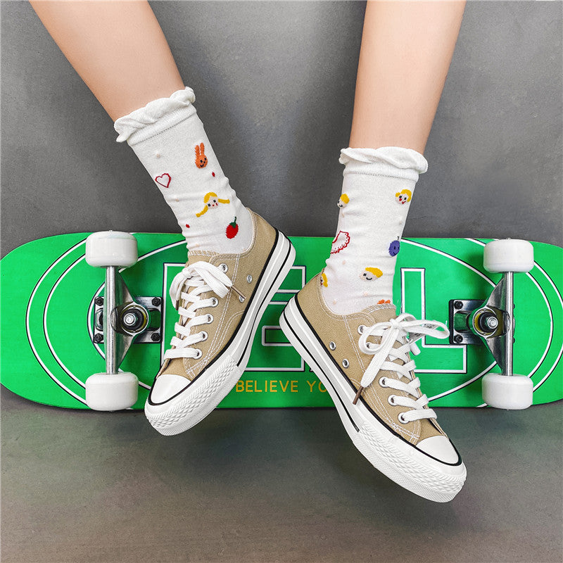 Street Shooting Classic Retro Replica Female Canvas Shoes Newgew