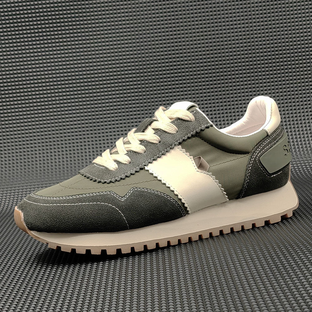 Men Fashion Leather Canvas Casual Training Sneakers Newgew Shoes