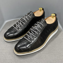 Men Retro Figured Leather Casual Shoes Newgew Shoes