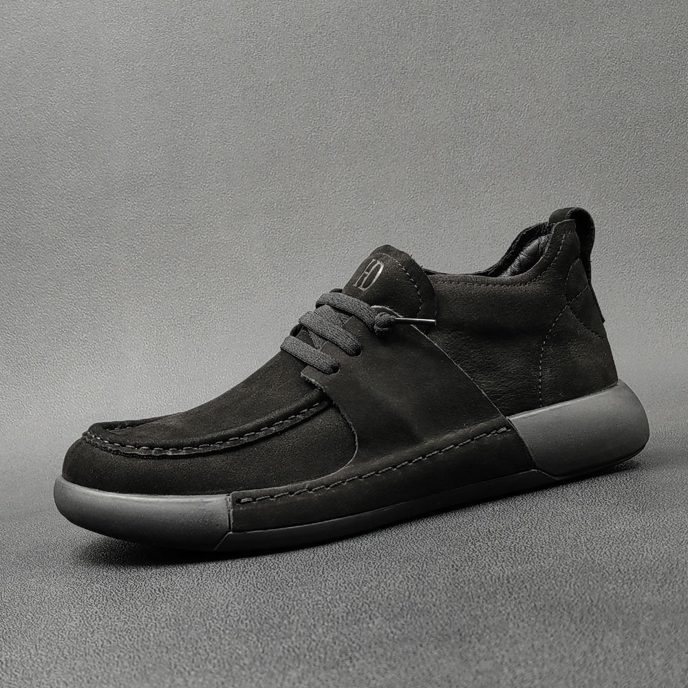 Men Minimalist Soft Leather Flat Casual Shoes Newgew Shoes