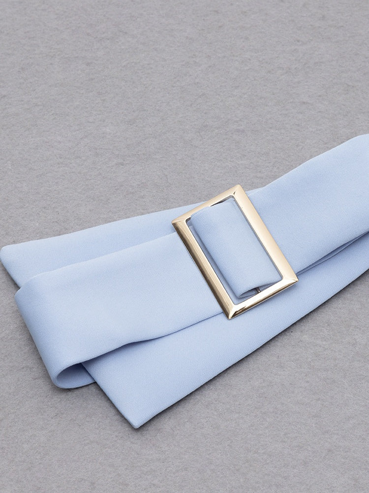 One-Shoulder Belted Bodycon Dress Newgew Dresses