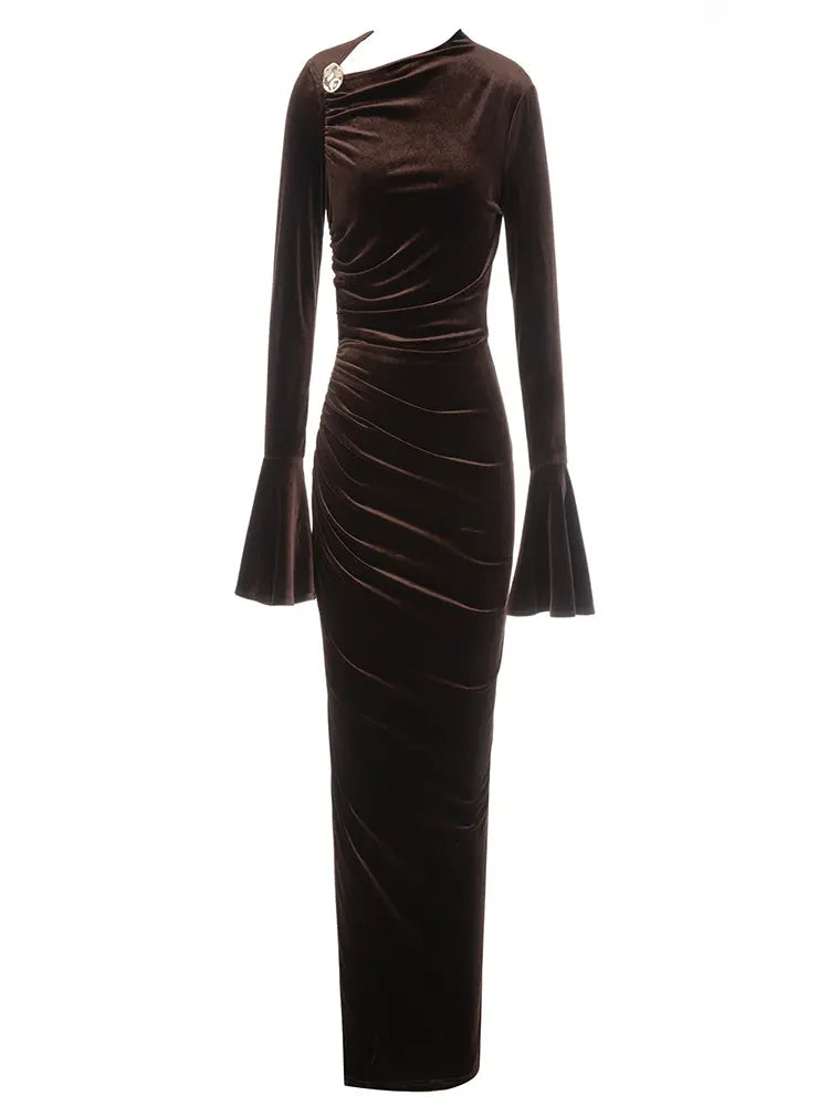 Asymmetric Neckline Fitted Dress Newgew Dresses