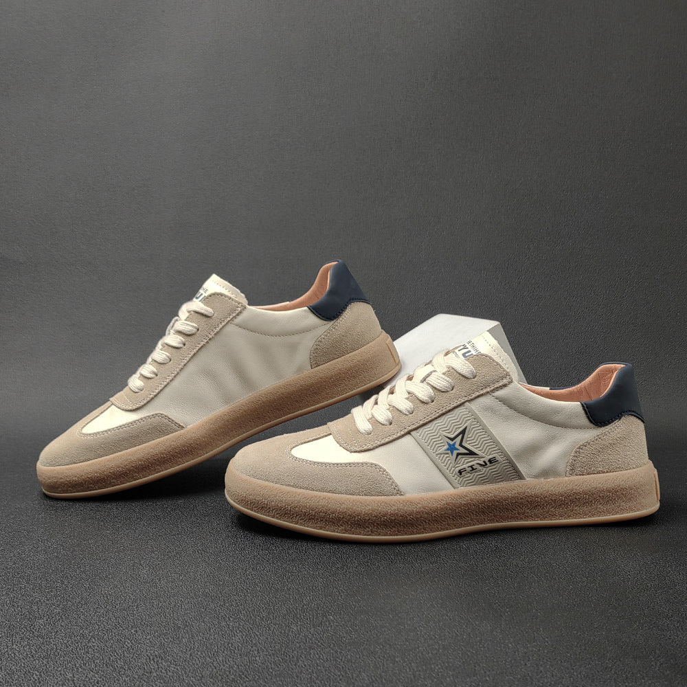 Men Soft Leather Fashion Flat Casual Shoes Newgew Shoes