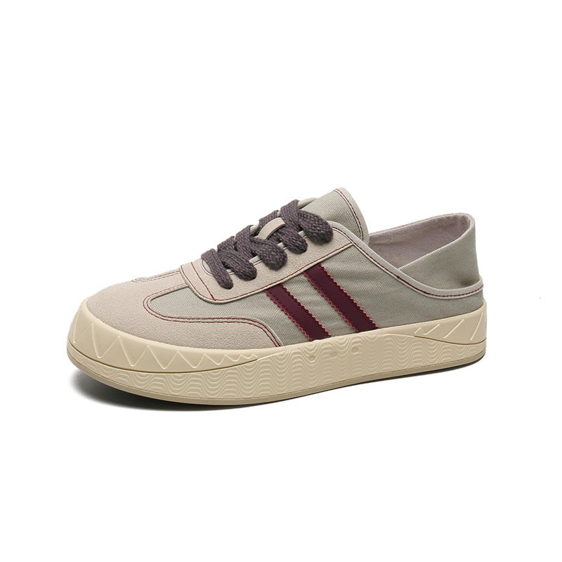 Men Fashion Patchwork Canvas Flat Casual Shoes Newgew Shoes