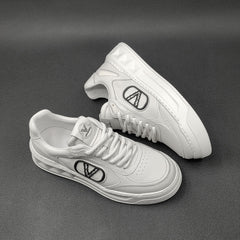 Men Fashion Leather Thick Soled Casual Sneakers Newgew Shoes