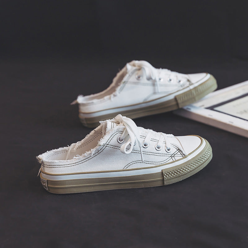 Classy Women's Thin Semi Canvas Shoes Newgew