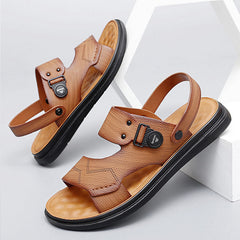 Men Fashion Casual Leather Beach Sandals Newgew Shoes