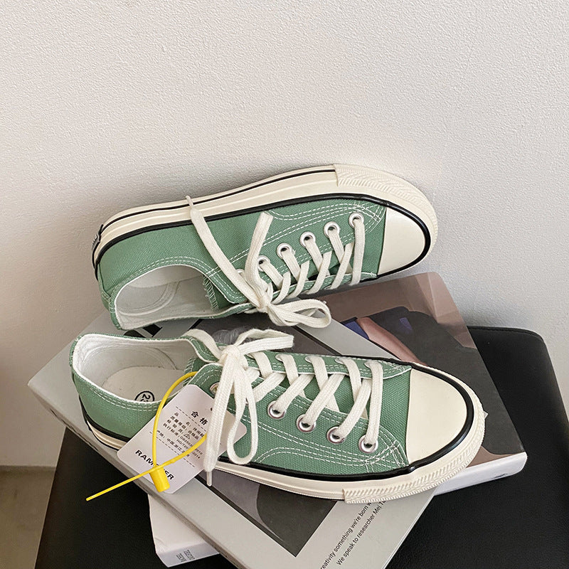 Elegant Fairy Pink Female Korean Board Canvas Shoes Newgew