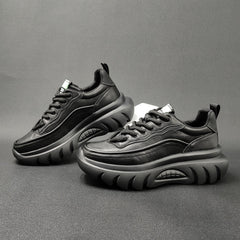 Men Leather Thick Soled Casual Shoes Newgew Shoes