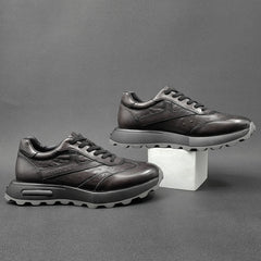 Men Retro Patchwork leather Casual Shoes Newgew Shoes