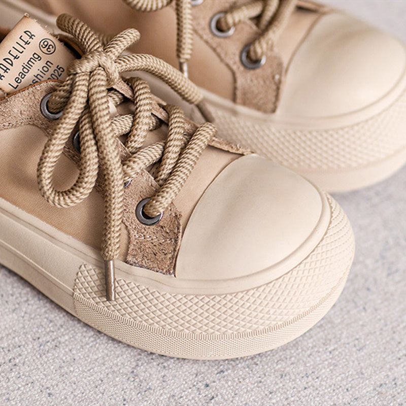 Women Minimalist Fashion Leather Flat Casual Shoes Newgew Shoes