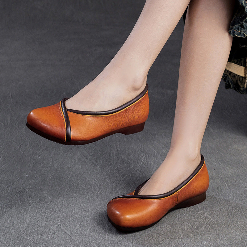 Women Minimalist Soft Leather Casual Flats Newgew Shoes