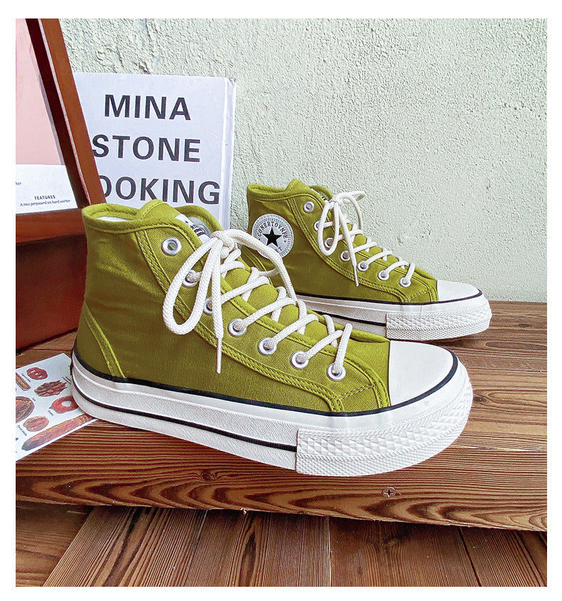 Stylish Women's Mango Toe Korean Canvas Shoes Newgew