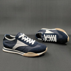 Men Fashion Patchwork Suede Breathable Soft Casual Shoes Newgew Shoes