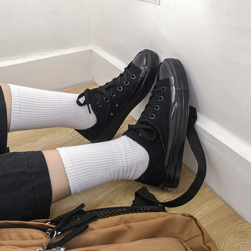 Comfortable Women's Twilight Carbon Black Canvas Shoes Newgew