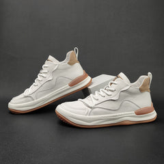 Men Fashion Patchwork Leather Casual Shoes Newgew Shoes
