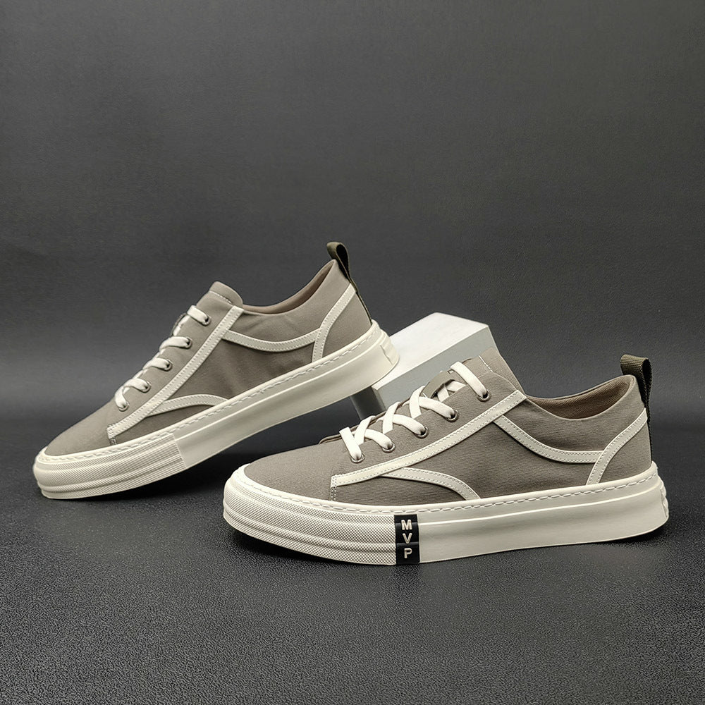 Men Fashion Breathable Canvas Flat Casual Shoes Newgew Shoes