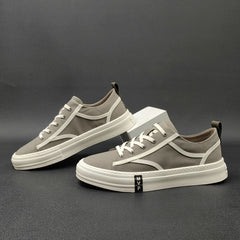 Men Fashion Breathable Canvas Flat Casual Shoes Newgew Shoes