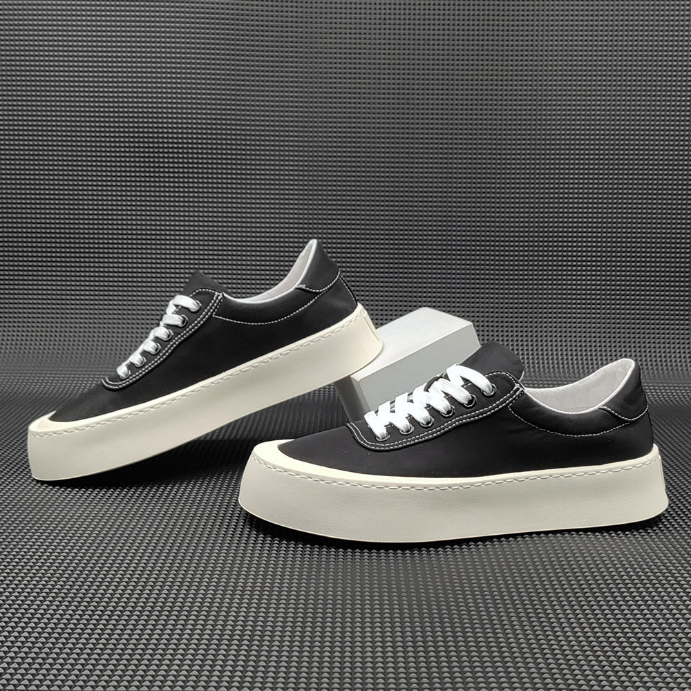 Men Minimalist Breathable Pure Canvas Flat Casual Shoes Newgew Shoes