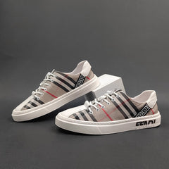 Men Ice Silk Canvas Flat Fashion Casual Shoes Newgew Shoes