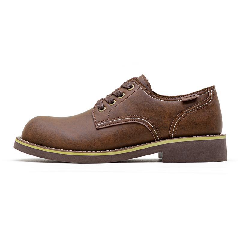 Men Classic Cowhide Leather Casual Work Shoes Newgew Shoes