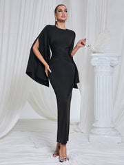 Round Neck Long Sleeve Evening Dress Newgew Dresses