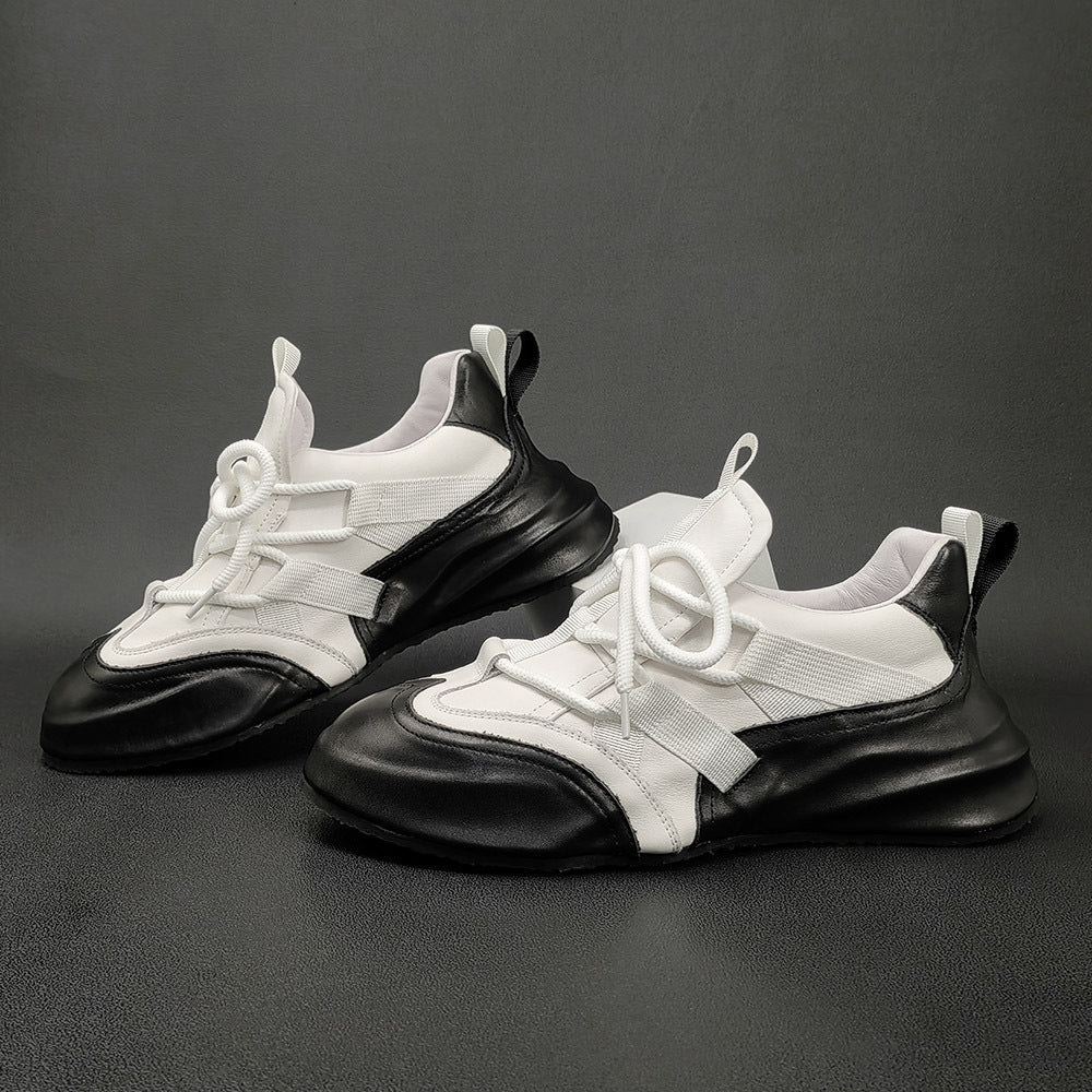 Men Minimalist Fashion Leather Casual Shoes Newgew Shoes