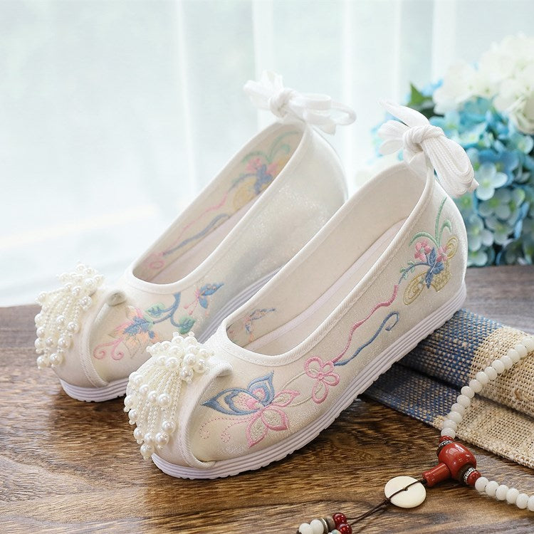 Women's For Han Chinese Clothing Invisible Canvas Shoes Newgew