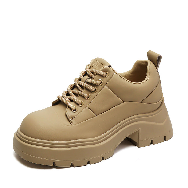 Women Fashion Leather Platform Casual Shoes Newgew Shoes