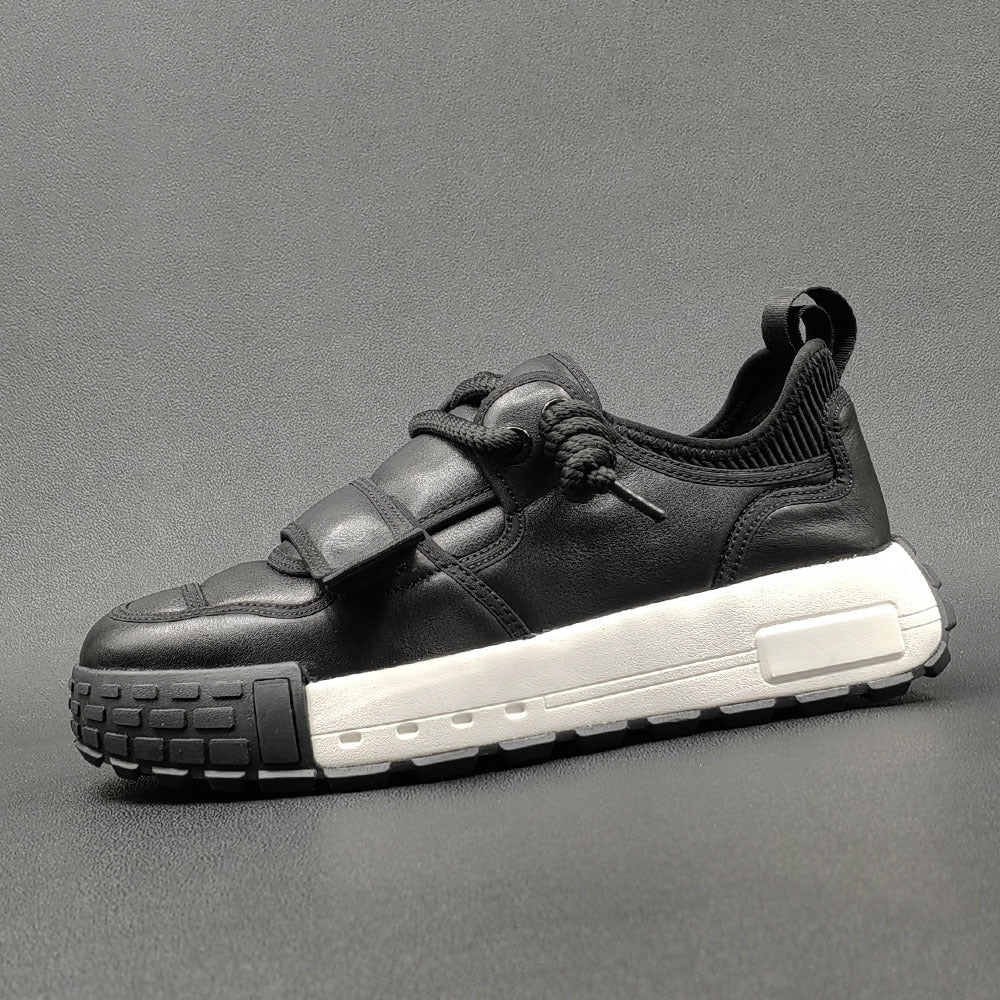 Men Retro Minimalist Leather Casual Shoes Newgew Shoes
