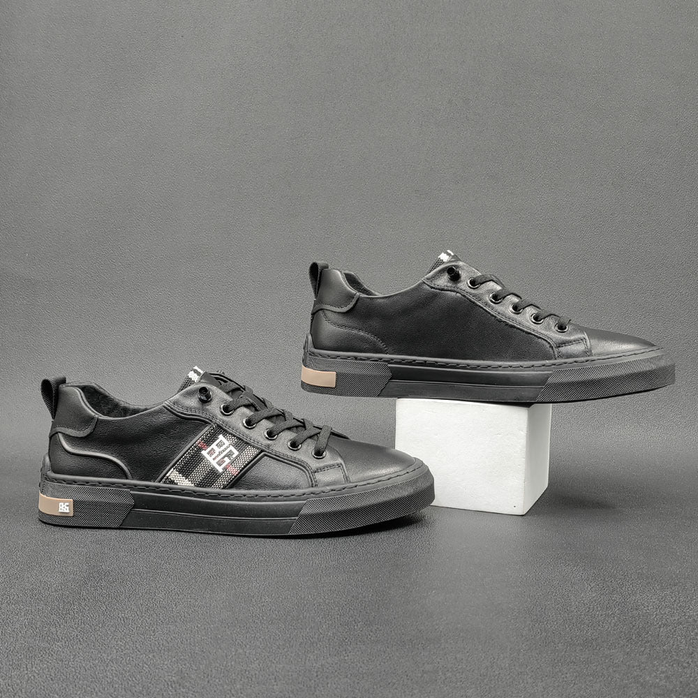 Men Fashion Minimalist Leather Flat Casual Shoes Newgew Shoes