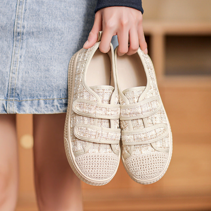 Women Minimalist Soft Canvas Flat Casual Shoes Newgew Shoes