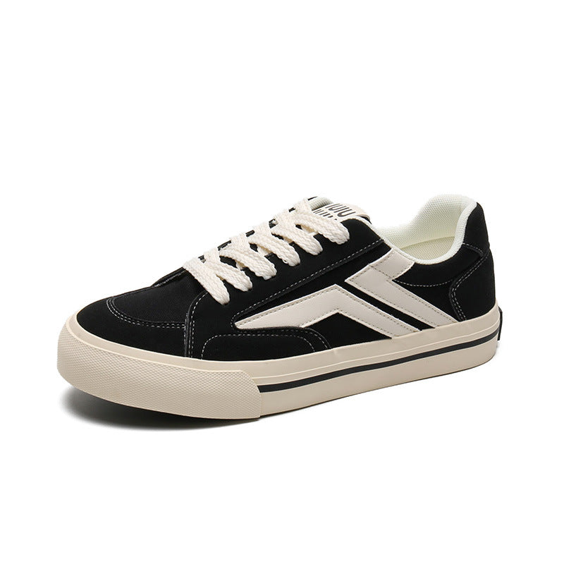 Men Fashion Patchwork Canvas Casual Skate Shoes Newgew Shoes