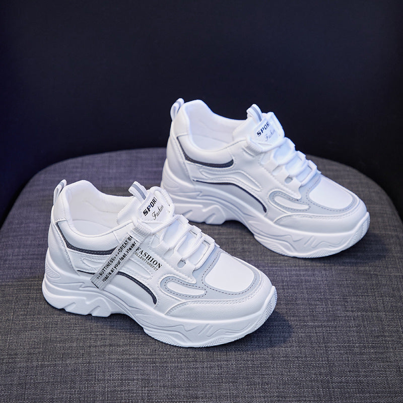 Women's Increasing Insole Dad Spring Korean Style Sneakers Newgew