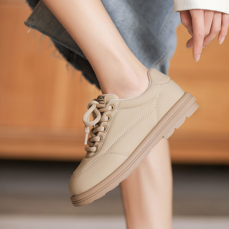 Women Minimalist Soft Leather Flat Casual Shoes Newgew Shoes