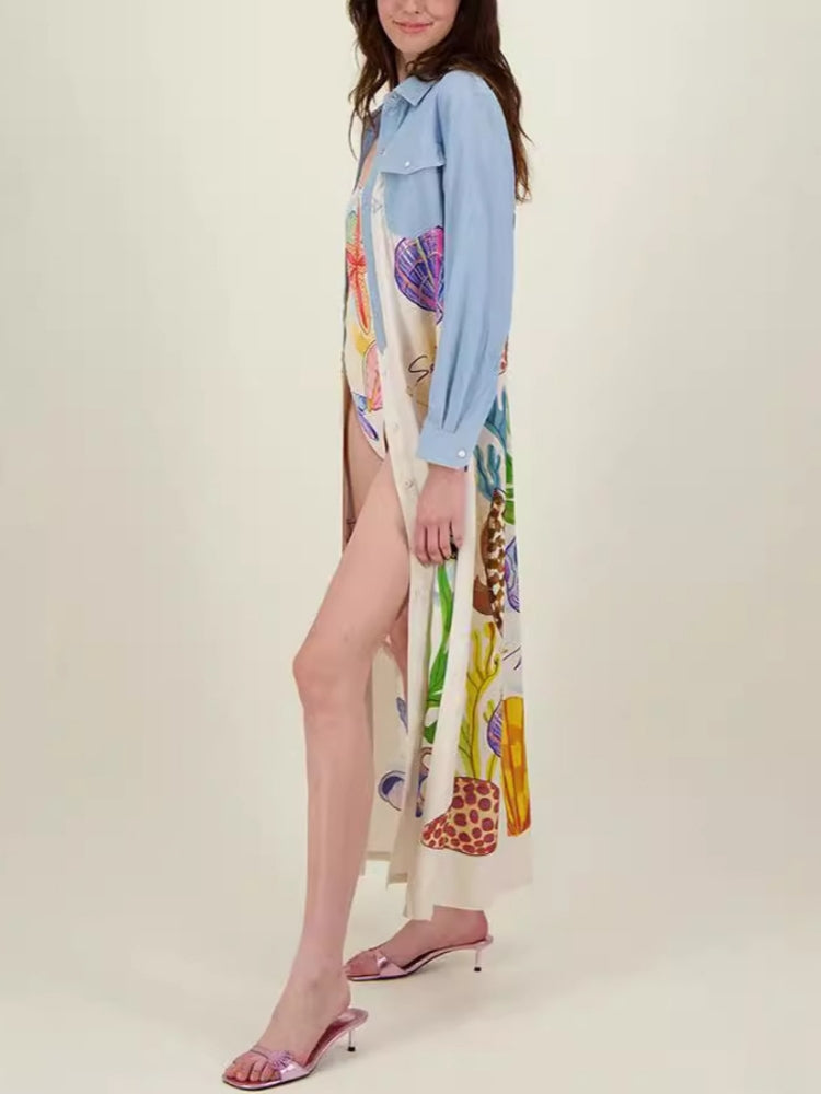 Personalized Graffiti Casual Midi Dress Newgew Dresses