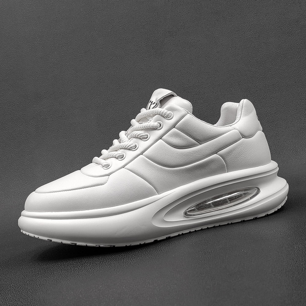 Men Minimalist Leather Thick Soled Casual Shoes Newgew Shoes