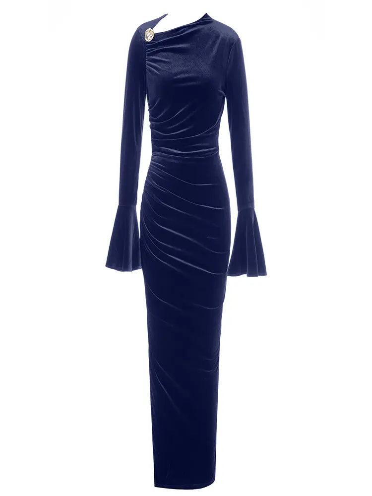 Asymmetric Neckline Fitted Dress Newgew Dresses