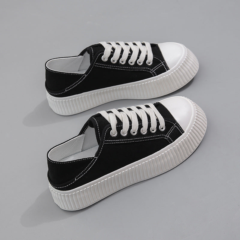 Women's Spring Trendy Easy Wear Cloth Canvas Shoes Newgew