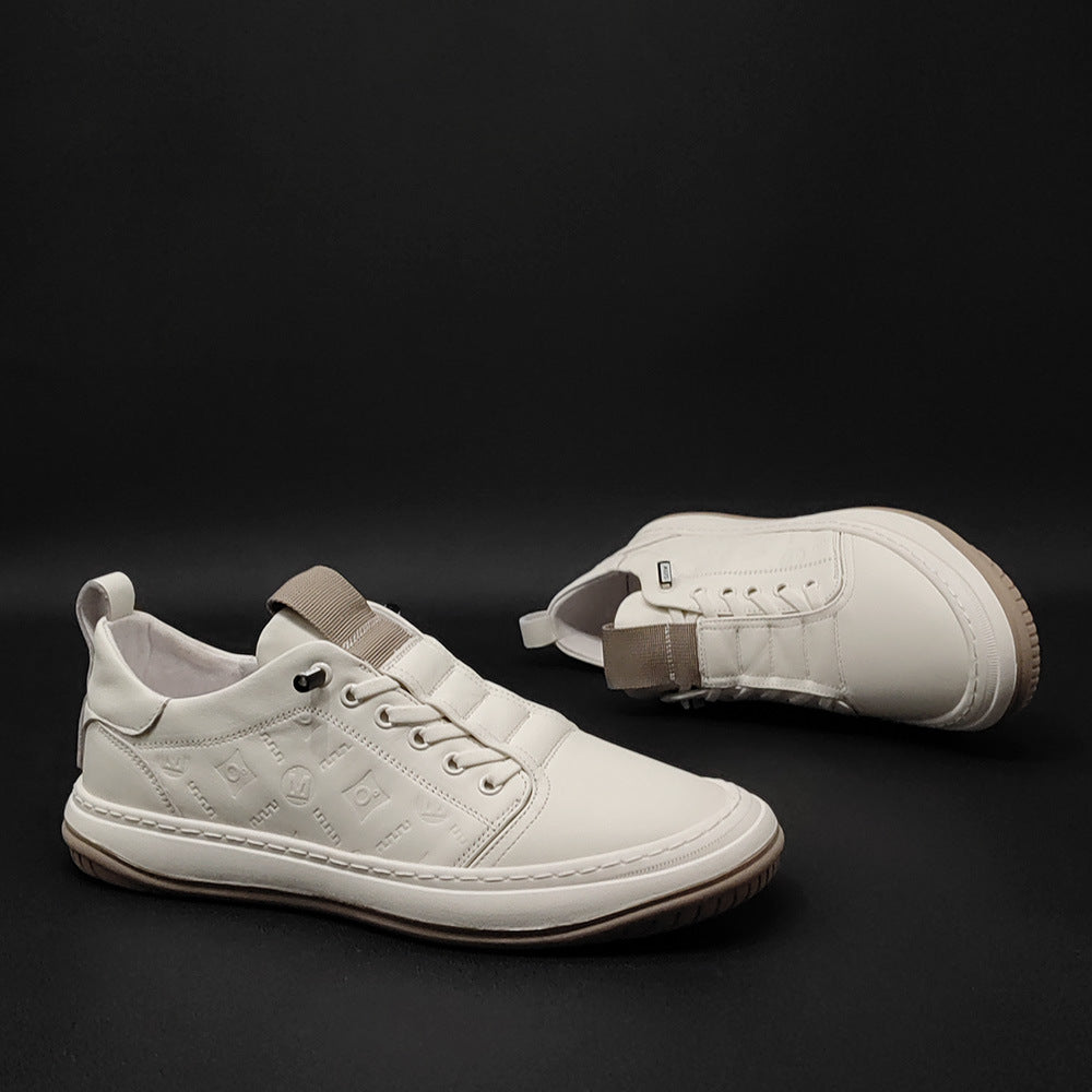 Men Minimalist Leather Flat Soft Casual Shoes Newgew Shoes