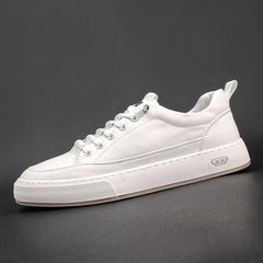 Men Minimalist Leather Flat Casual Shoes Newgew Shoes