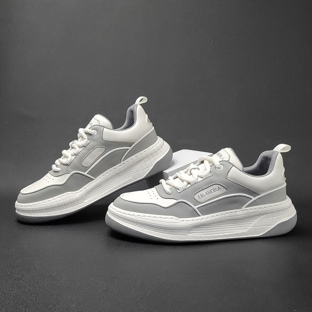 Men Stylish Patchwork Breathable Leather Casual Shoes Newgew Shoes