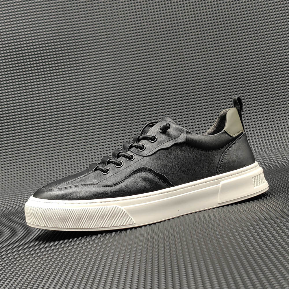 Men Minimalist Fashion Leather Flat Casual Shoes Newgew Shoes